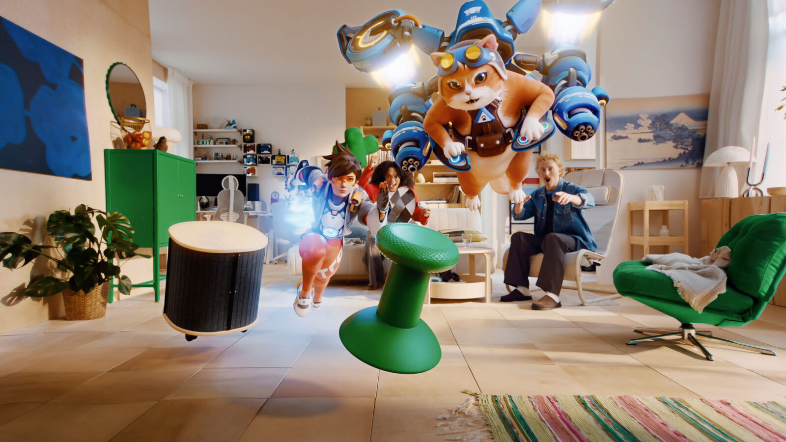 IKEA and Xbox YXSTABY gaming furniture in a modern living room