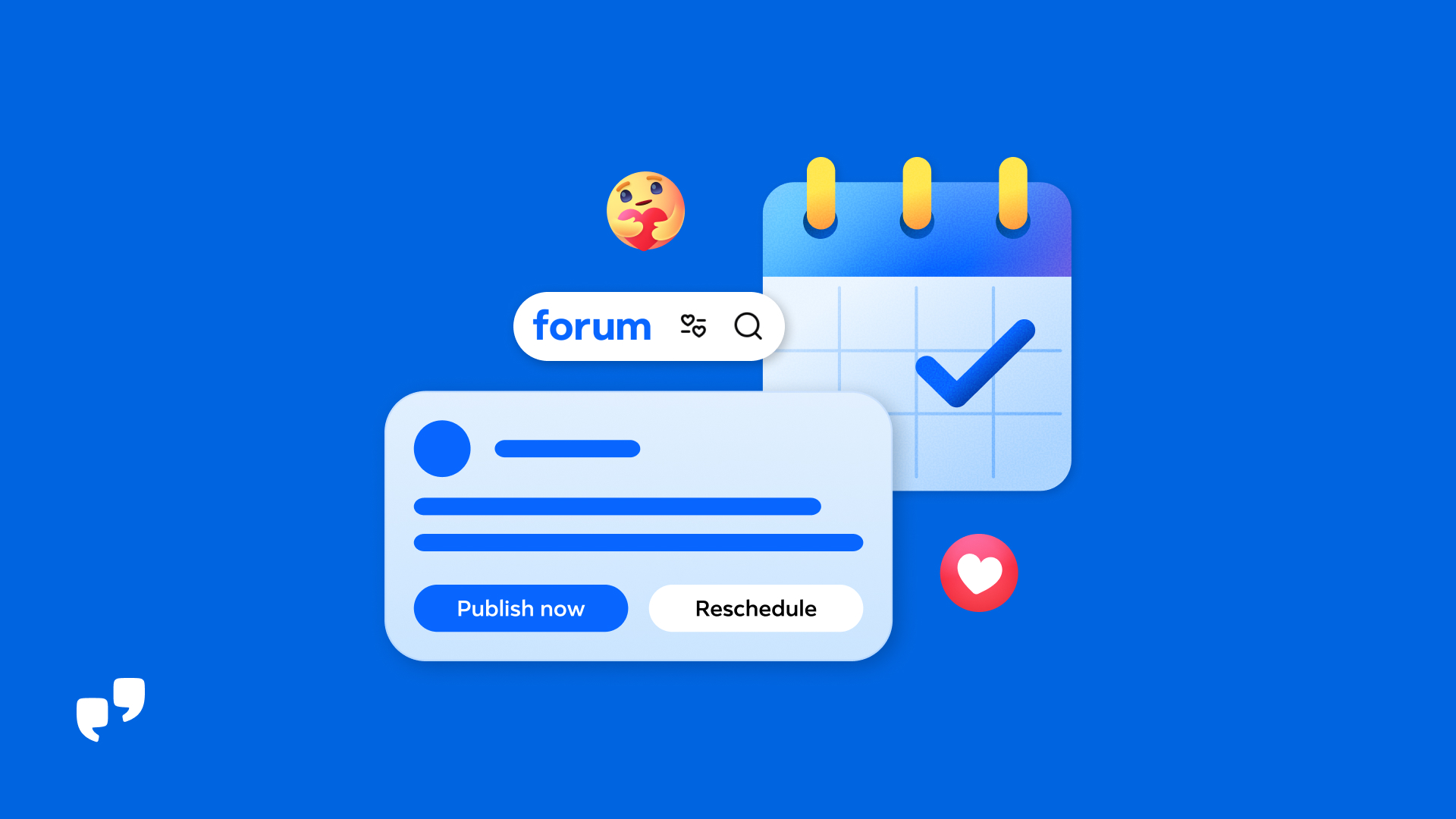 Illustration officielle des nouveaux outils d’administration de Meta Forum